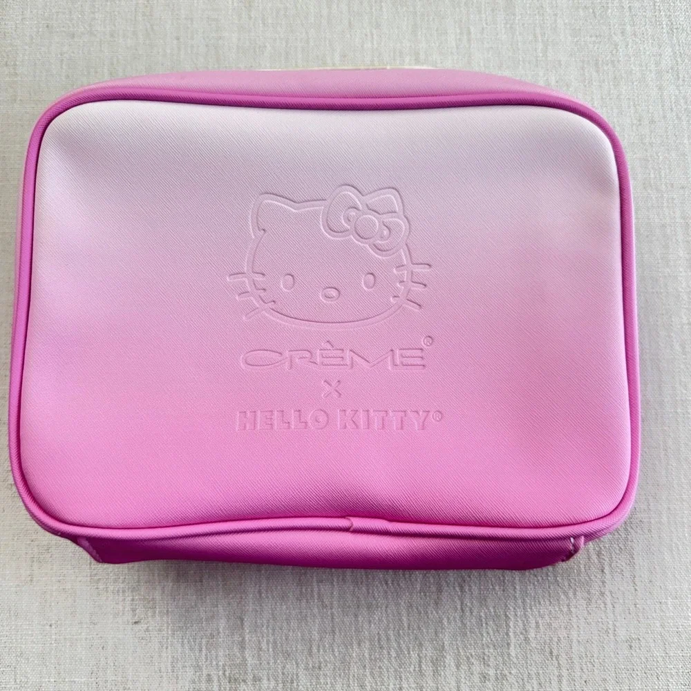 The Creme Shop x Hello Kitty Beauty‎ Travel Case Pink Clear Makeup Bag HKTC9196